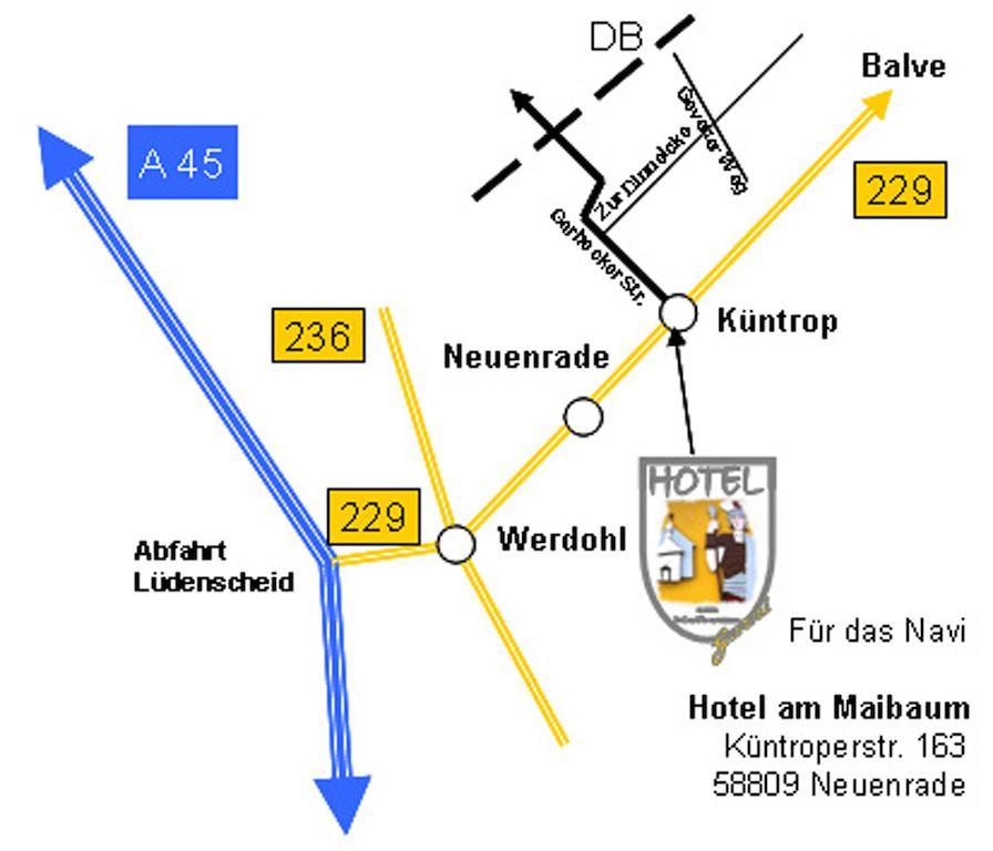 Hotel Am Maibaum Neuenrade Luaran gambar